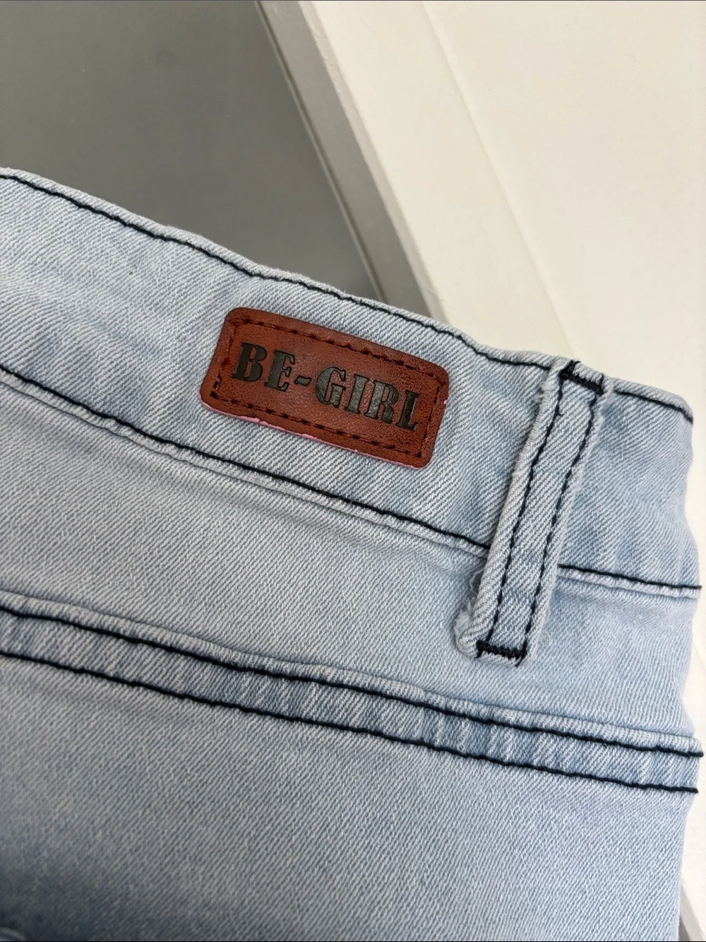 Be Girl Light Wash Denim Pencil Skirt - Women
